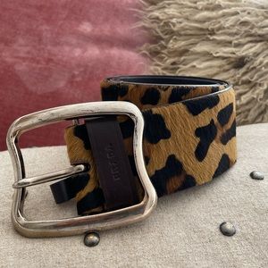 Vintage calf hair Prada belt